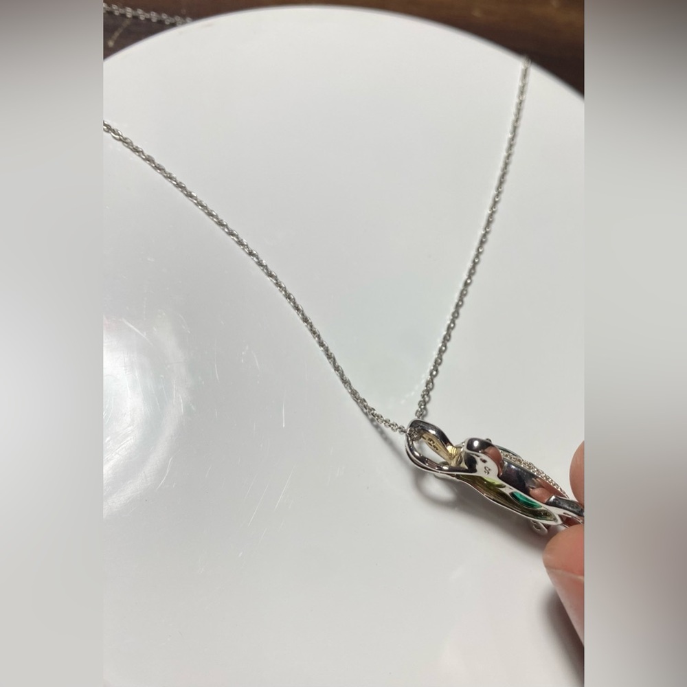 🐢Turtle necklace by KAY Jewelers • Lab & natural gems • Sterling silver - Picture 7 of 13